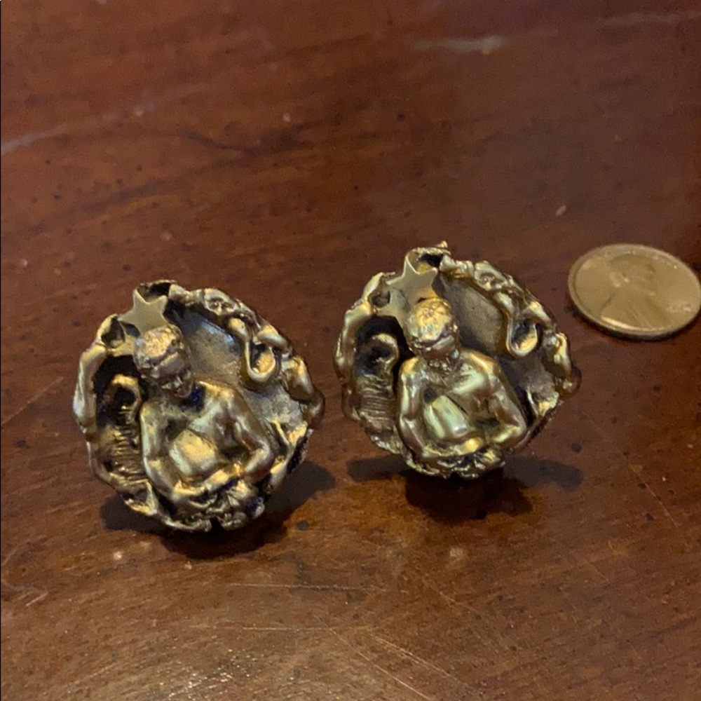 Vintage Aquarius Cufflinks by Tortolani - Zodiac